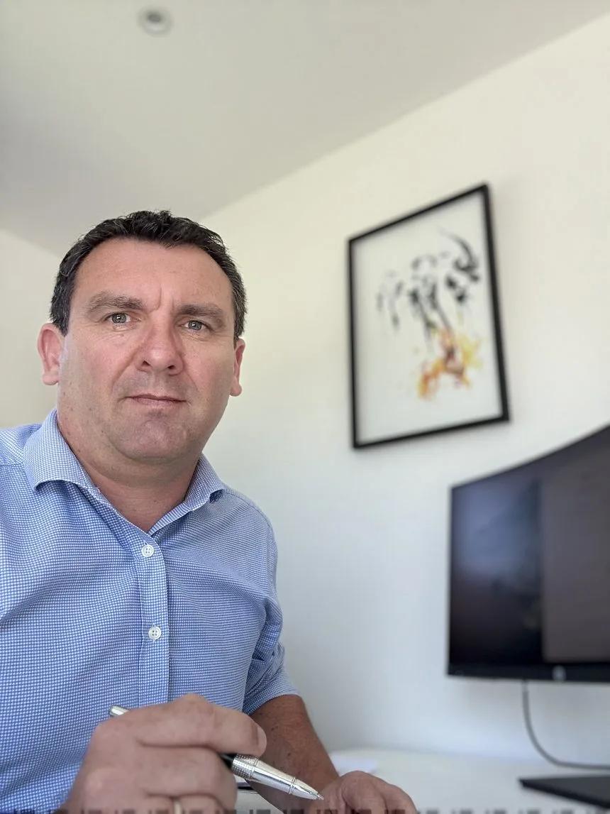 Cédric Dusséval à son bureau